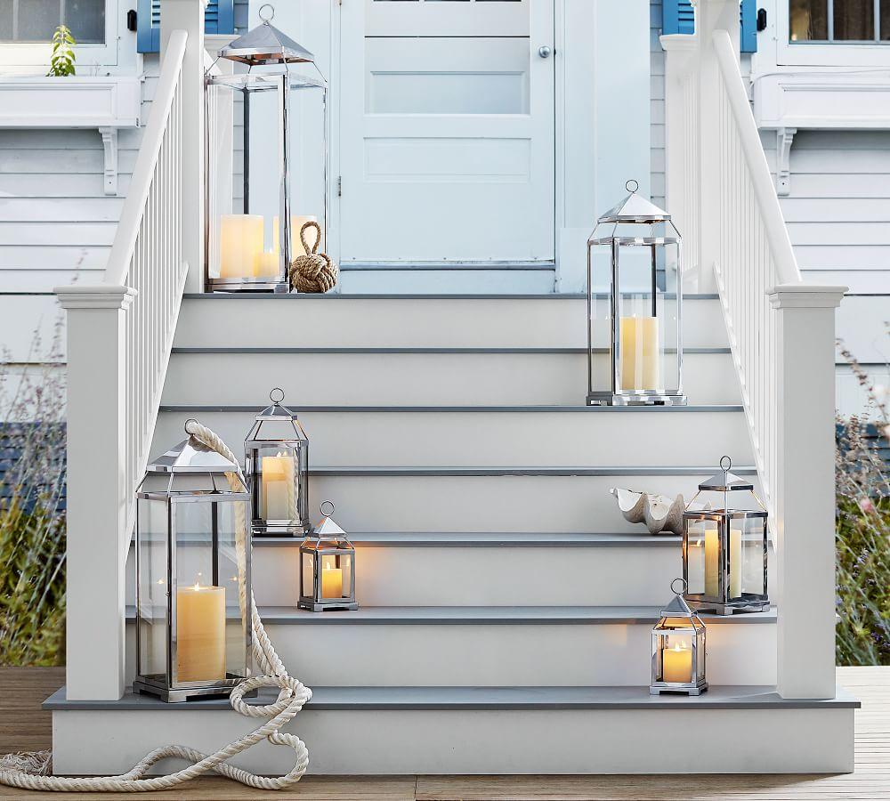 Silver cheap outdoor lantern